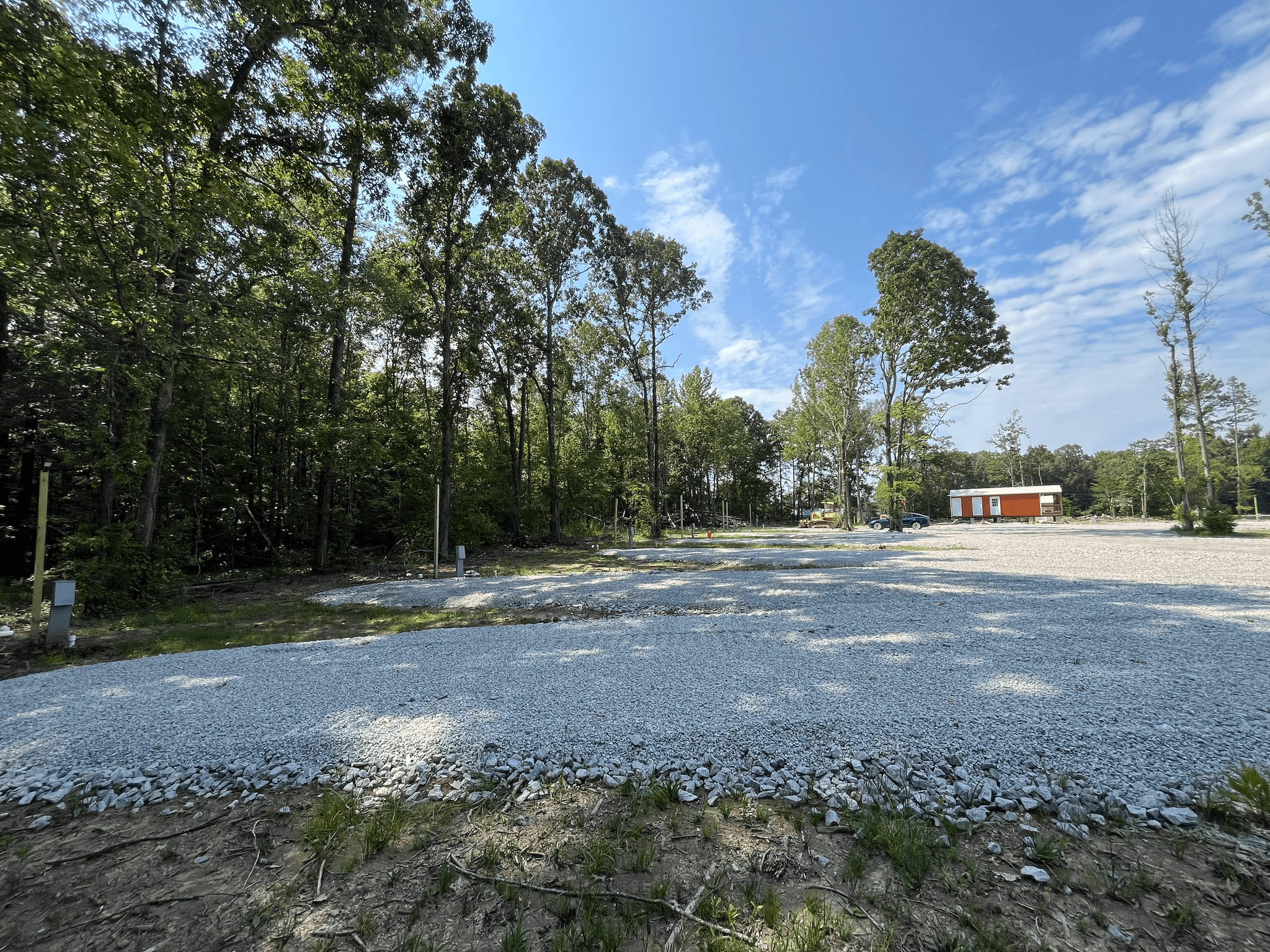 RV park entrance and facilities at Cane Creek